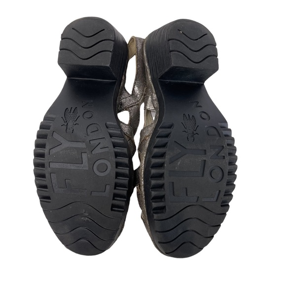 Fly London Open Toe Leather Sandals Size 38 - Picture 7 of 8